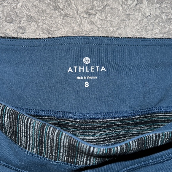 Athleta teal biker shorts 2.5” - Picture 3 of 3